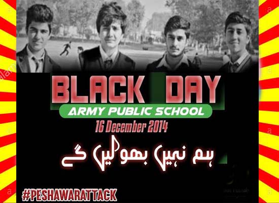 Army Public School 16 December 2014 Black Day History