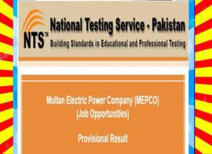 Read more about the article MEPCO Jobs 2020 NTS Answer Key Result Check Online