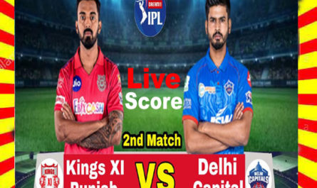 IPL 2nd Match Delhi Capitals vs Kings XI Punjab 2020 Live Score Update