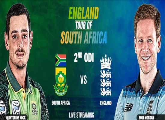 Today Cricket Match Eng vs SA 2nd ODI Live 6 Dec 2020