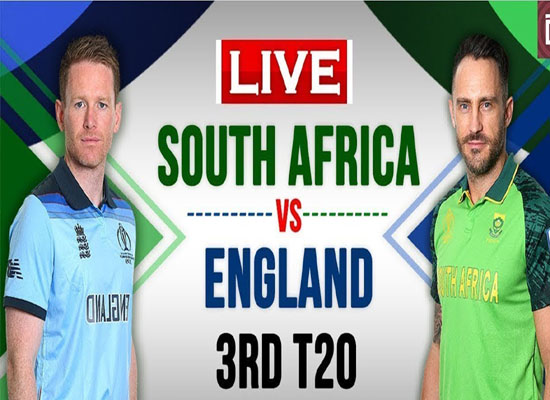 Today Cricket Match Eng vs SA 3rd T20I Live 01 Dec 2020