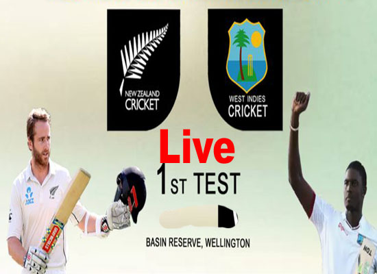Today Cricket Match NZ vs WI 1st Test Live 2 Dec 2020