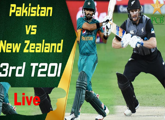 Today Cricket Match Pak vs NZ 3rd T20I Live