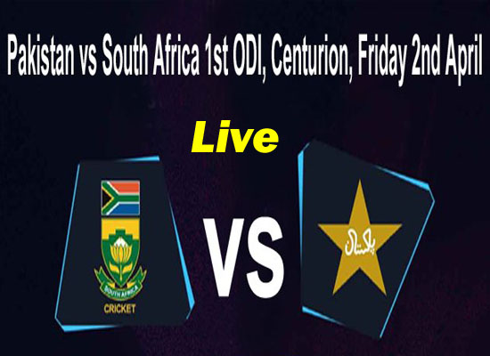 Today Cricket Match Pak vs SA 1st ODI Live 2 April 2021