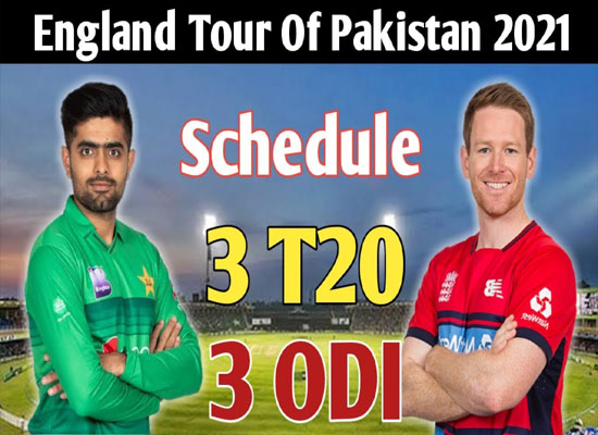 Pakistan vs England 2021 Fixtures Schedule