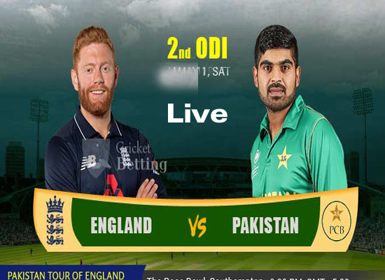 Today Cricket Match Pak vs Eng 2nd ODI Live 10 July 2021