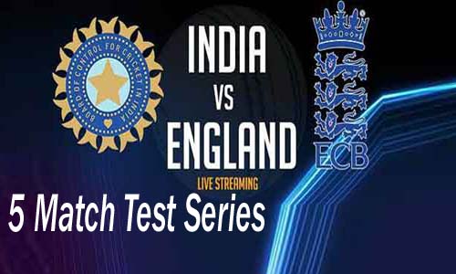 India vs England 5 Match Test Series Live 2021