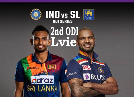 Today Cricket Match India vs Sri Lanka 2nd ODI Live 20 July 2021