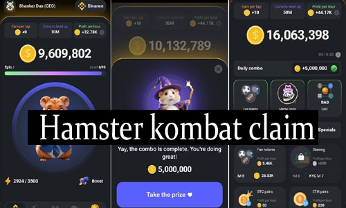 Hamster kombat claim coins Step by step process