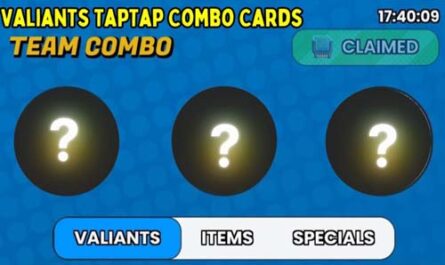 Today’s Valiants TapTap Combo Cards Claim Now