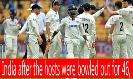 India after the hosts were bowled out for 46,