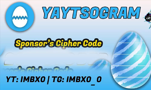 YAYTSOGRAM Daily Cipher Code